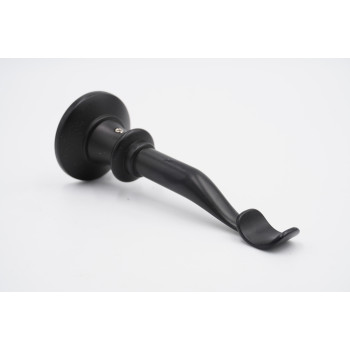 19mm Curtain Pole Bracket - Traditional Pass - Black
