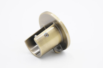 19mm Curtain Pole Bracket - Recess - Antique Brass - Picture 1