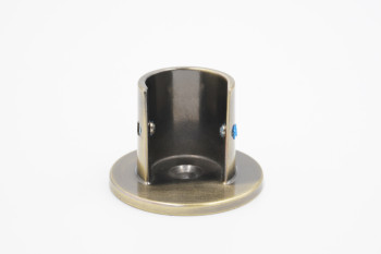 19mm Curtain Pole Bracket - Recess - Antique Brass - Picture 2