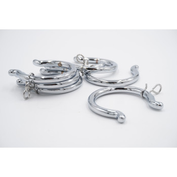 Swish 28mm Bay Curtain Pole Rings - Chrome - Pack of 6