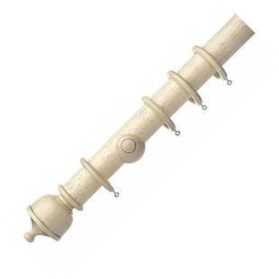 Swish Cambridge 50mm Wooden Curtain Pole - Antique White