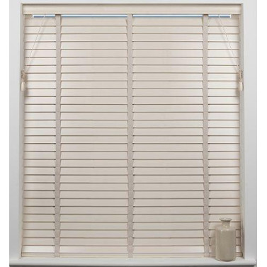 Universal 50mm Wooden Venetian Blind - Cream